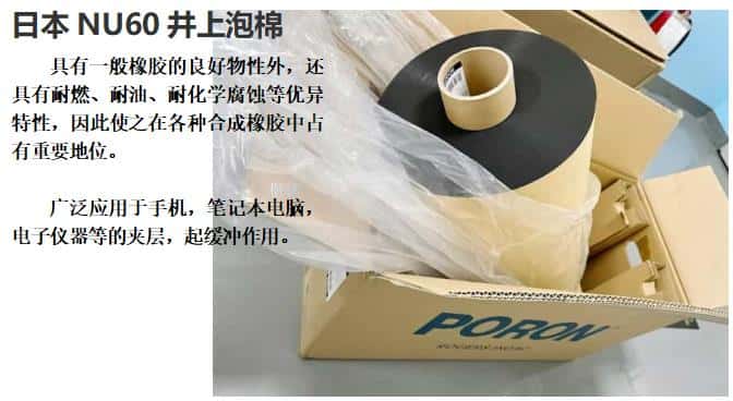 NU60井上泡棉、井上聚氨酯泡棉NU60-1.2T模切沖型-500MM*50M